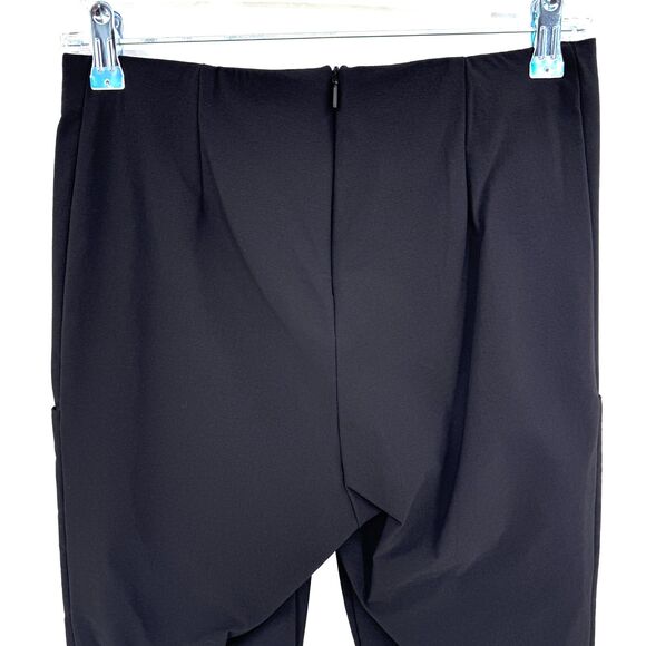 ATHLETA Wander Black High Rise Pull On Back Zip Slim Trouser Pants Size 8 - Picture 5 of 7